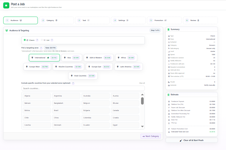 Post Job UI