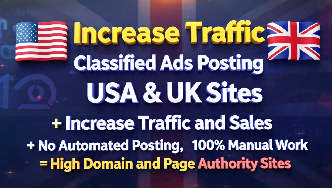 I Will Post Your Ad on High Quality Traffic Top 20 Classified Ads Sites