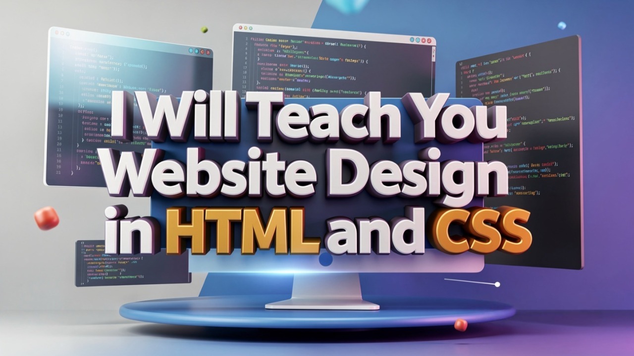 I Will Teach You Website Design in HTML and CSS