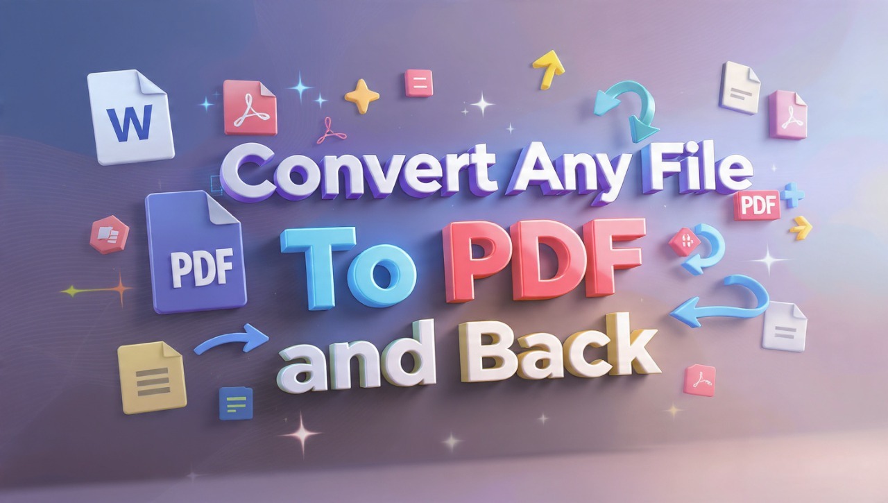 I Will Convert Your PDF File To Any File Format and Back To It's Original File Format