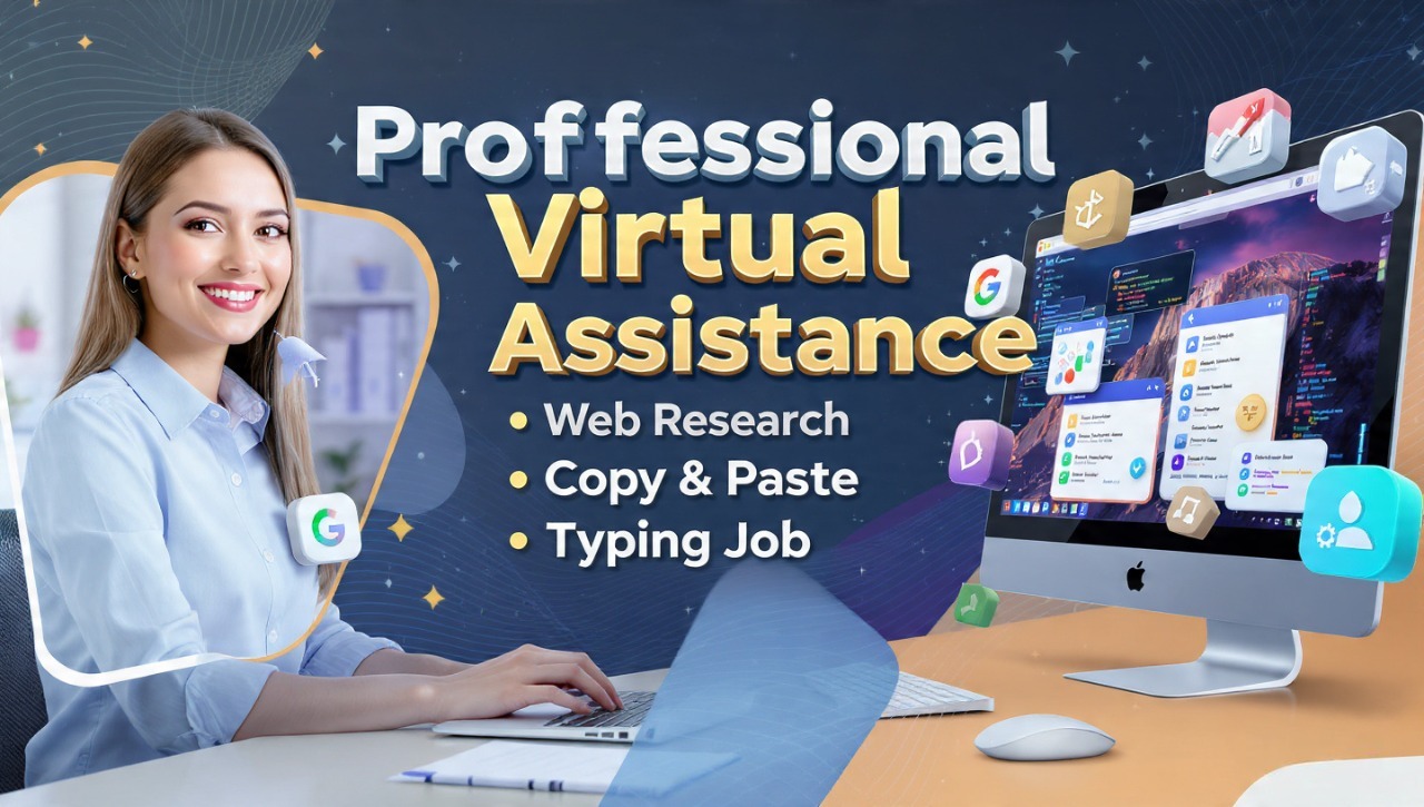 I Will Be Your Professional Virtual Assistant For One Day